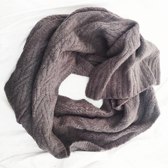 J. Crew Unisex Oversized Gray Alpaca Wool Knit Scarf - Picture 4 of 5